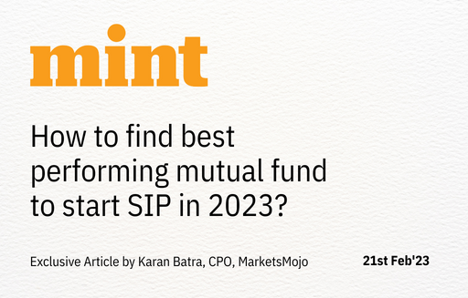 How To Find Best Performing Mutual Fund To Start SIP In 2023