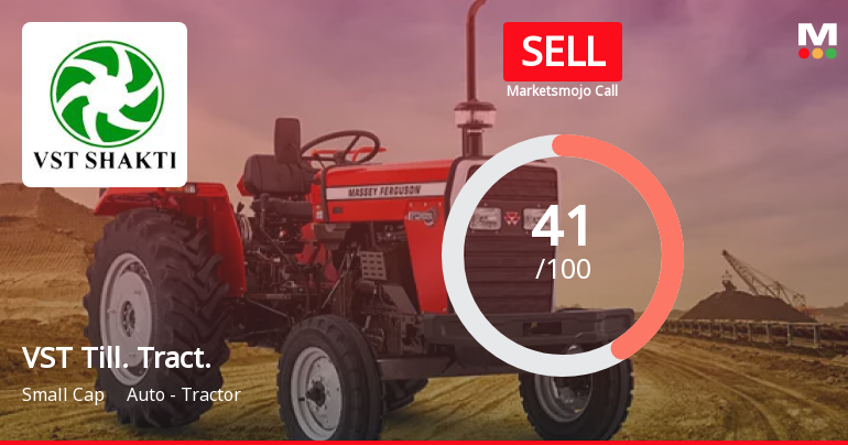 Vst Tillers Tractors Downgraded To Sell By Marketsmojo Poor Long