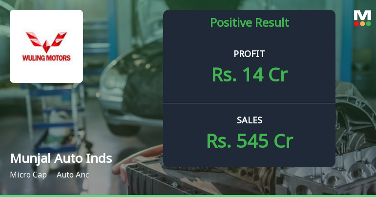 Munjal Auto Industries Reports Strong Q3 Results