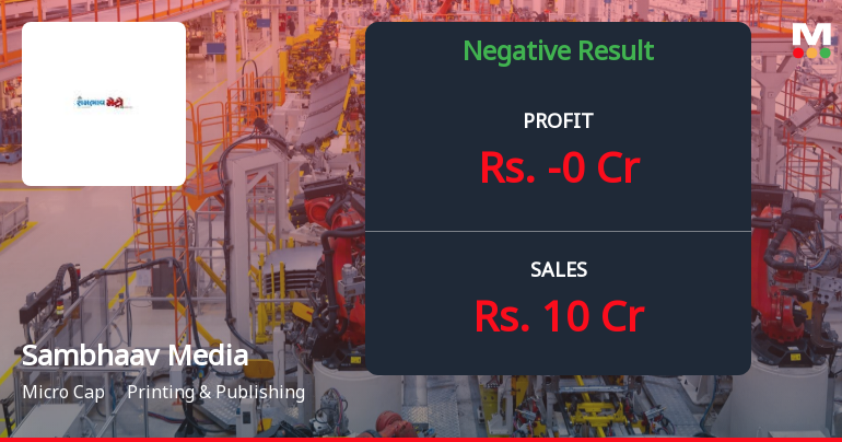 Sambhaav Media's Q3 Financial Results Mixed