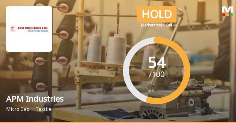 APM Industries Receives Hold Rating from MarketsMOJO Shows