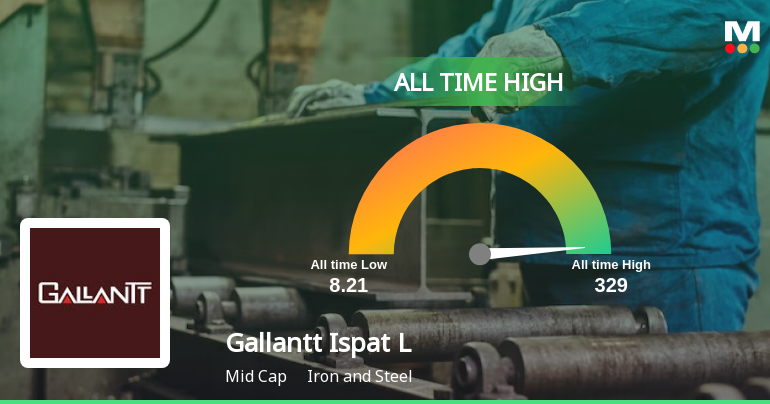 Gallantt Ispat Ltd. Reaches All-Time High Stock Price, Outperforms ...