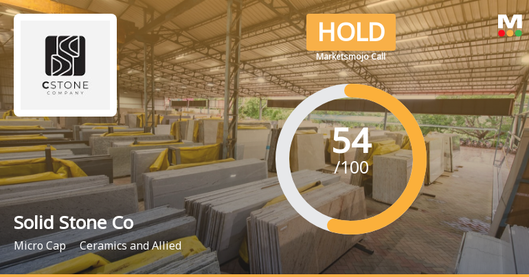 Solid Stone Company Receives 'hold' Rating From Marketsmojo, Technical 