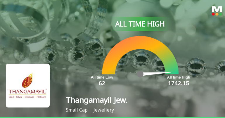 Thangamayil Jewellery's Stock Reaches All-Time High, Outperforms Sector 