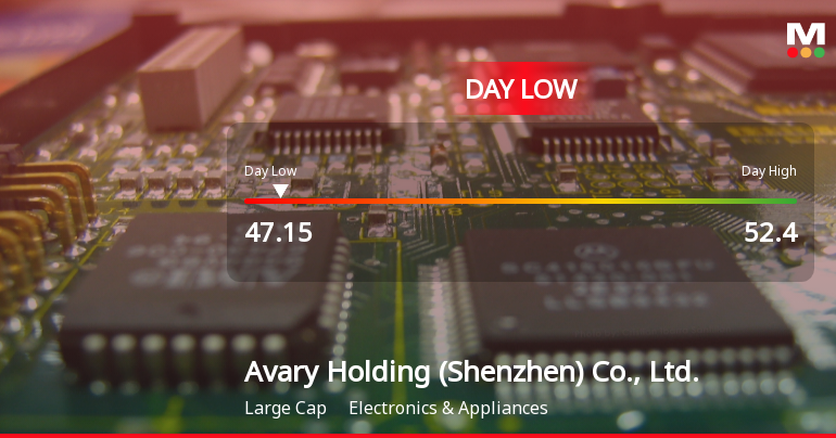 Avary Holding Hits Day Low of CNY 47.15 Amid Price Pressure