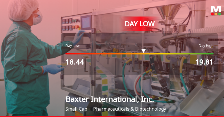 Baxter International Stock Hits Day Low of $18.44 Amid Price Pressure