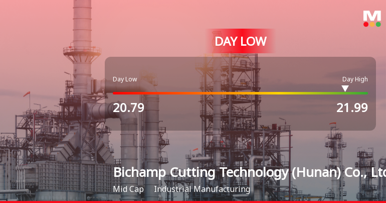 Bichamp Cutting Technology Hits Day Low Amid Price Pressure, Shares at CNY 20.79