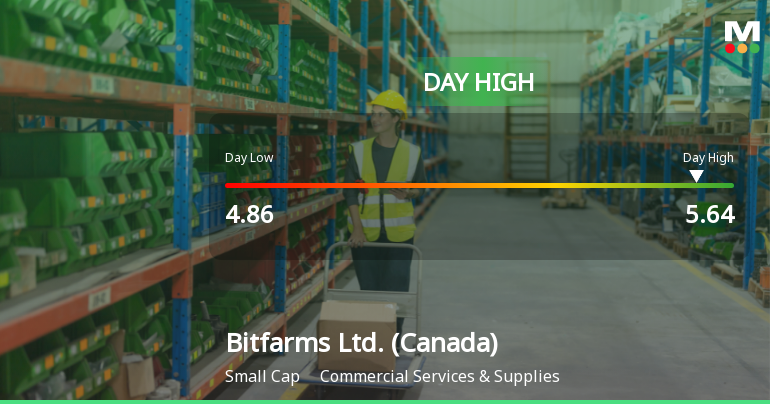 Bitfarms Ltd. Hits Day High with 15.05% Surge Amid Market Decline