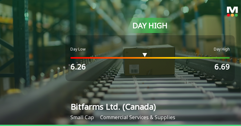 Bitfarms Ltd. Hits Day High with 11% Surge, Outperforming Market