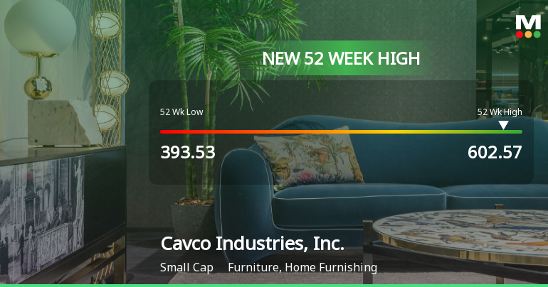 Cavco Industries Hits New 52-Week High of $602.57, Showcasing Strong Growth