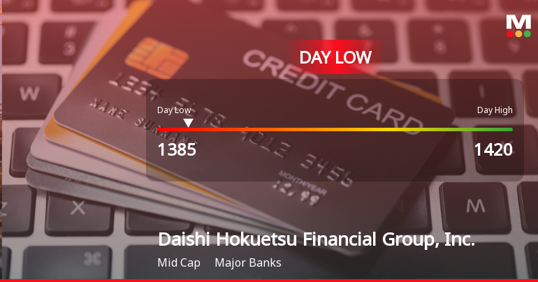 Daishi Hokuetsu Financial Group Hits Day Low Amid Price Pressure at JPY 1,385.00