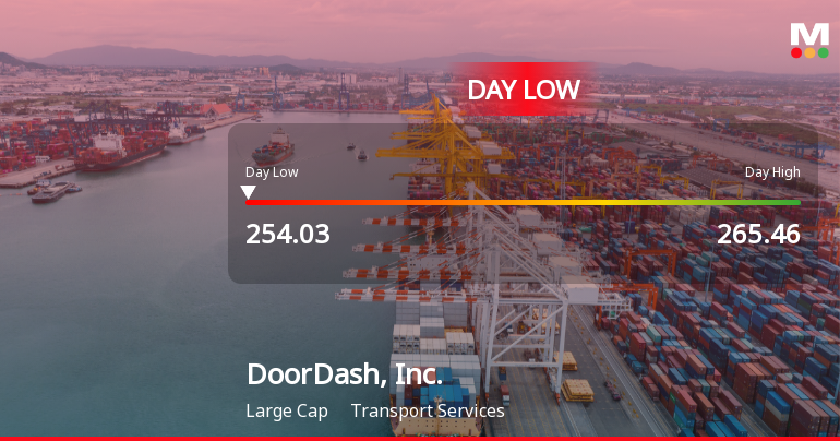 DoorDash Stock Hits Day Low of $254.03 Amid Price Pressure