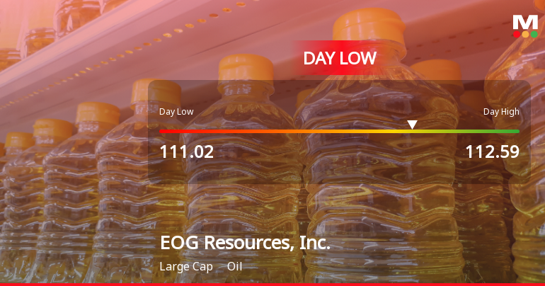 EOG Resources Hits Day Low of $111.02 Amid Price Pressure