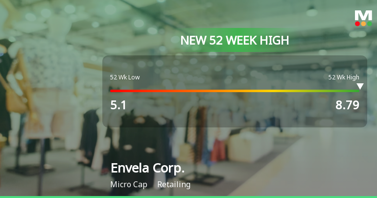 Envela Corp. Hits New 52-Week High of $8.79, Showcasing Strong Growth