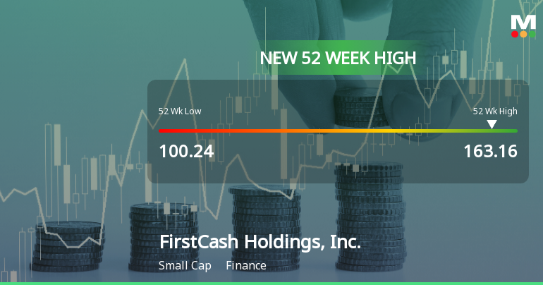 FirstCash Holdings, Inc. Hits New 52-Week High of $163.16