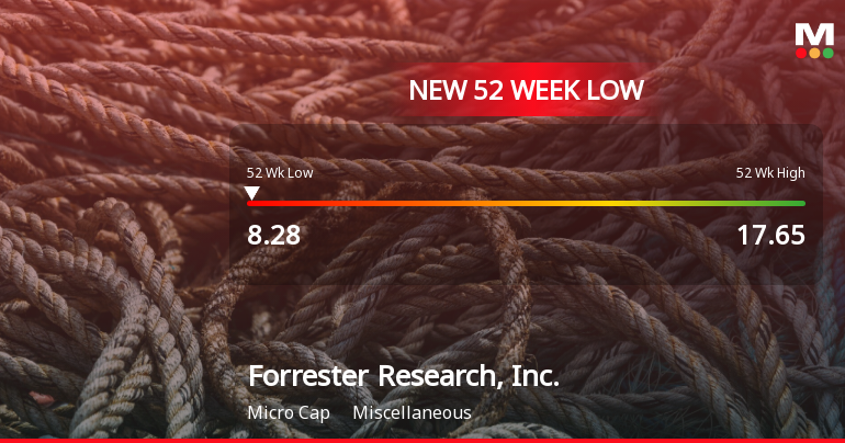 Forrester Research Stock Plummets to New 52-Week Low at $8.28
