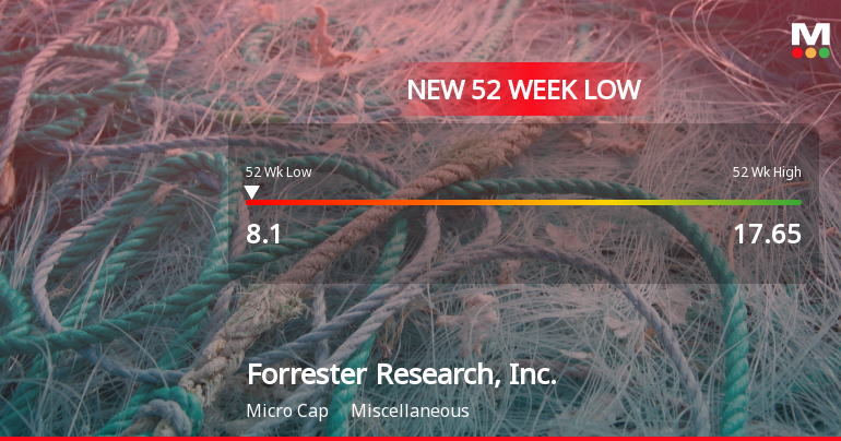 Forrester Research Stock Plummets to New 52-Week Low at $8.10