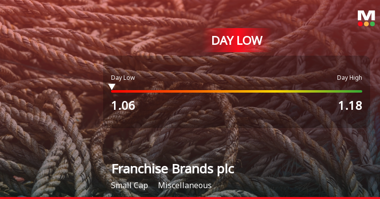 Franchise Brands plc Hits Day Low of GBP 1.06 Amid Price Pressure
