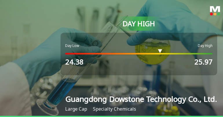 Guangdong Dowstone Stock Hits Day High with 7.49% Surge