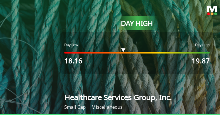 Healthcare Services Group Hits Day High with 13.76% Surge to $19.87