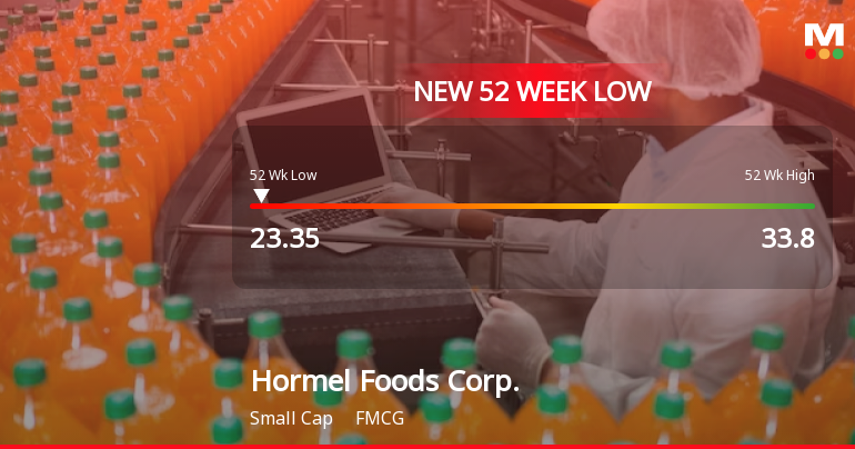 Hormel Foods Corp. Stock Plummets to New 52-Week Low at $23.69