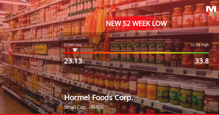 Hormel Foods Corp. Stock Plummets to New 52-Week Low at $23.13