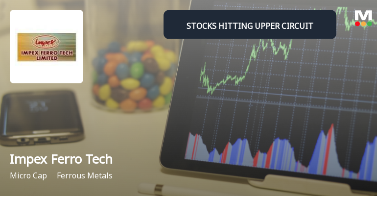 Impex Ferro Tech Ltd Stock Hits Upper Circuit Limit at Rs 2.03 Today