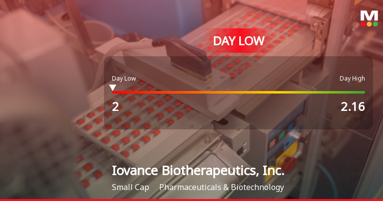 Iovance Biotherapeutics Stock Hits Day Low of $2 Amid Price Pressure
