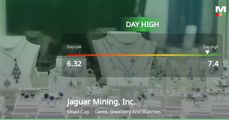 Jaguar Mining Hits Day High with 16% Surge, Outperforming Market
