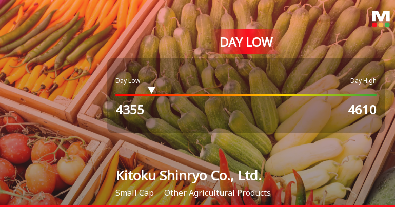 Kitoku Shinryo Hits Day Low of JPY 4,355 Amid Price Pressure