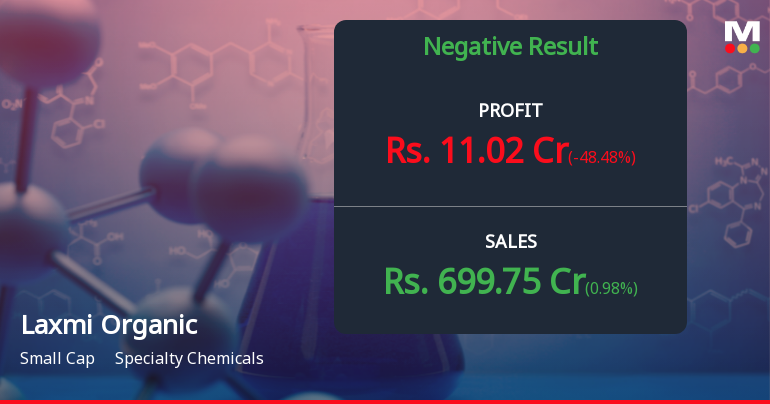Laxmi Organic Q2 FY26: Profit Plunges 61% as Margin Pressures Mount