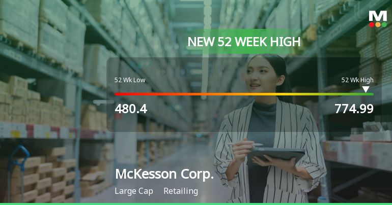 McKesson Corp. Hits New 52-Week High at $774.99, Showcasing Strong Growth
