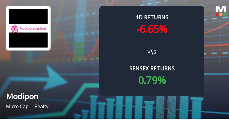 Modipon Ltd Faces Significant Selling Pressure, Declines 6.42% Amid Year-to-Date Loss of 30.53%
