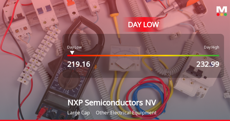 NXP Semiconductors Hits Day Low of $219.16 Amid Price Pressure