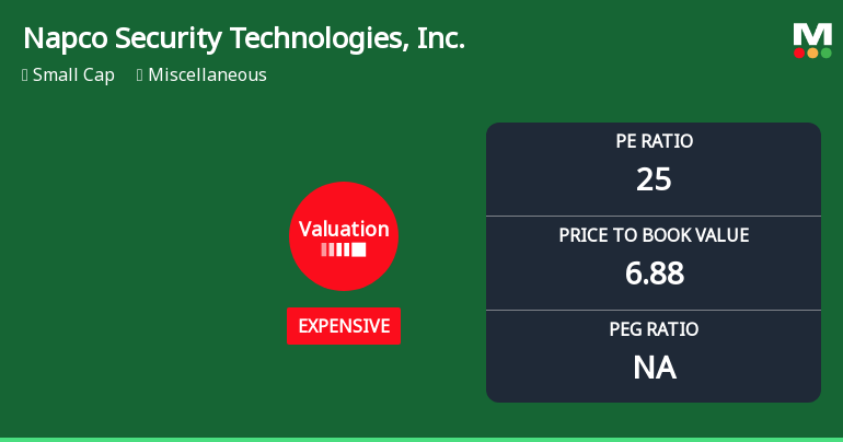 Napco Security Technologies, Inc. Experiences Valuation Adjustment Amid Strong Financial Metrics