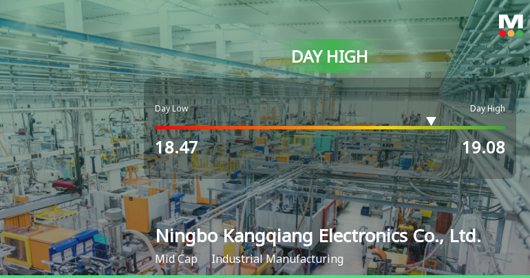 Ningbo Kangqiang Electronics Hits Day High with 5.1% Surge