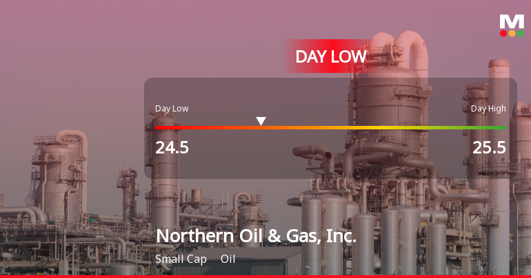 Northern Oil & Gas Hits Day Low at $24.50 Amid Price Pressure