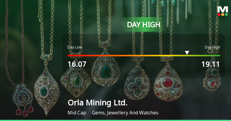 Orla Mining Ltd. Hits Day High with 19.58% Surge in Stock Price