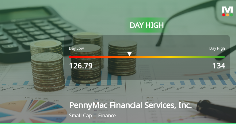 PennyMac Financial Soars 7.16% to Hit Intraday High of $134.00