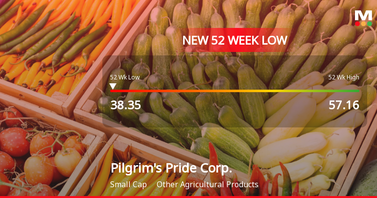 Pilgrim's Pride Corp. Stock Hits New 52-Week Low at $38.35
