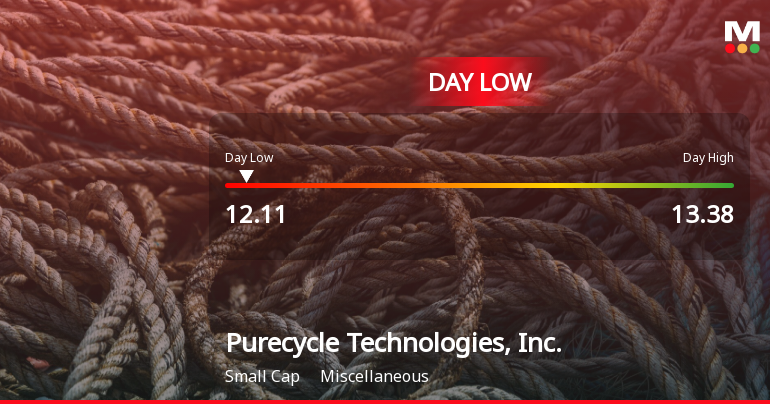 Purecycle Technologies Stock Hits Day Low of $12.11 Amid Price Pressure