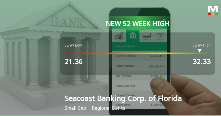 Seacoast Banking Corp. Hits New 52-Week High of $32.33