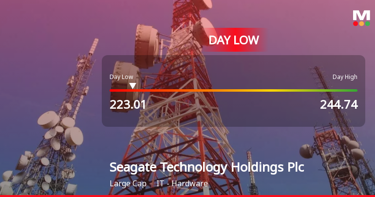 Seagate Technology Hits Day Low Amid Price Pressure, Stock at $223.01