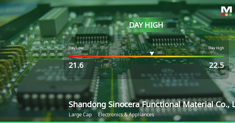 Shandong Sinocera Hits Day High with Strong 3.03% Intraday Surge