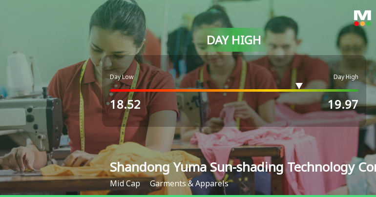 Shandong Yuma Stock Hits Day High with Strong 6.86% Surge