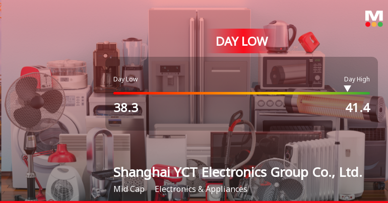 Shanghai YCT Electronics Hits Day Low of CNY 38.30 Amid Price Pressure
