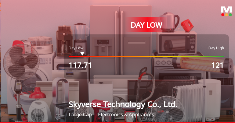 Skyverse Technology Hits Day Low of CNY 117.71 Amid Price Pressure