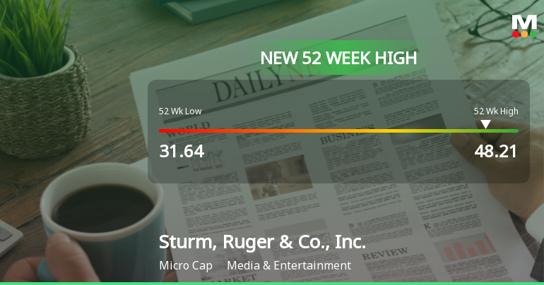 Sturm, Ruger & Co., Inc. Hits New 52-Week High at $48.21