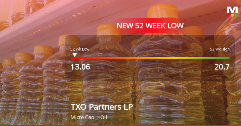 TXO Partners LP Hits New 52-Week Low at $13.06