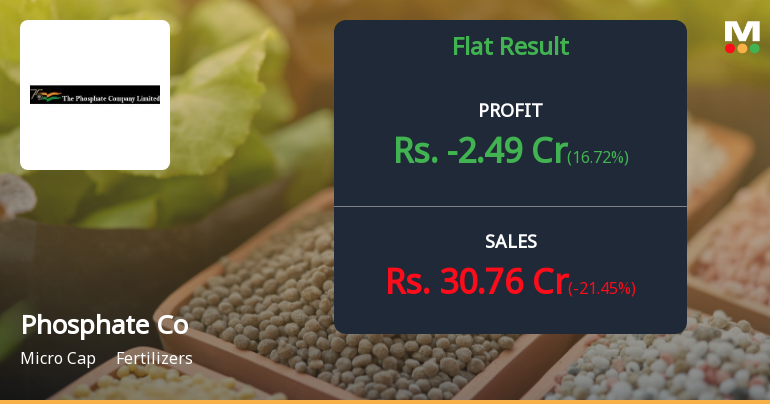 The Phosphate Company Q2 FY26: Quarterly Loss Triggers Steep Decline